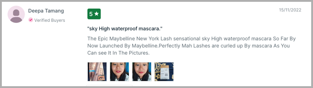 Example of a product review 